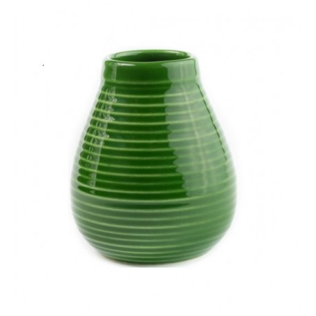 Matero ceramiczne szkliwo 350ml zielone