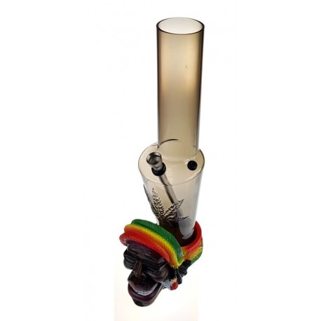 Bongo akrylowe Rasta czarna 32cm