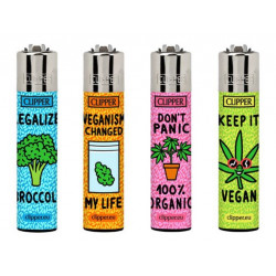 Zapalniczka Clipper Vegan Quotes