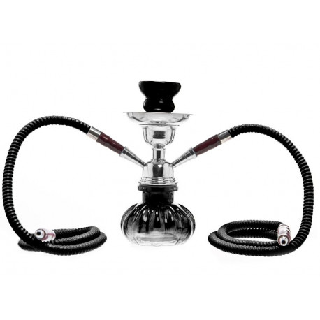 Shisha Pączek 2 węże czarna