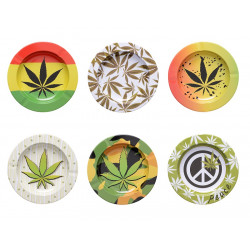 Popielniczka metalowa Cannabis 14cm