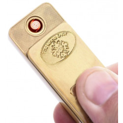 Zapalniczka USB PLAZMOWA żarowa złota