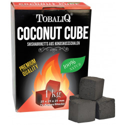 Węgielki Węgle Kokosowe do fajki natura 1kg 72 szt