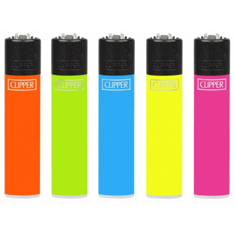 Zapalniczka Clipper Solid Fluo Branded