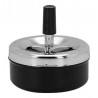 Popielniczka obrotowa 9,5cm black silver