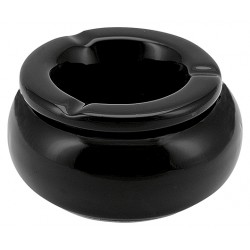 Popielniczka ceramiczna czarna 10cm