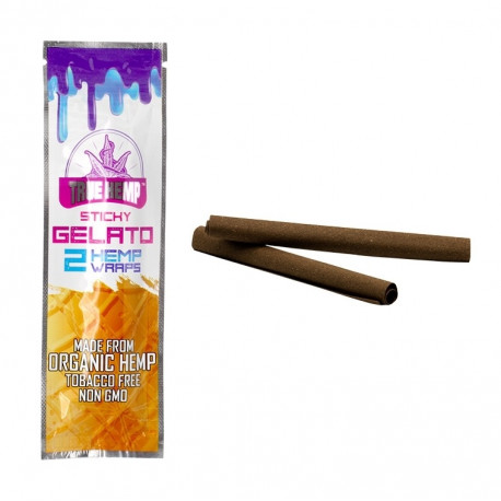 Bibułki Blunt Wrapy True Hemp Gelato 2szt