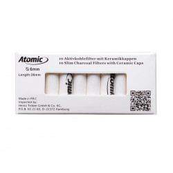 Filtry Węglowe Atomic slim 6mm 10szt 0163500