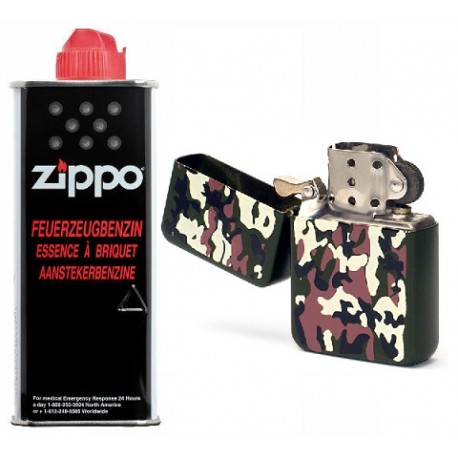 Zapalniczka benzynowa kamuflaż + benzyna Zippo 125