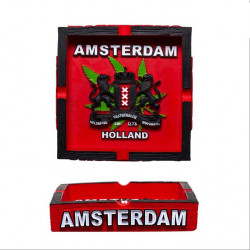 Popielniczka ceramika Amsterdam Holland 10,5x10,5