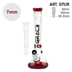 Bonfo fajka Grace Glass GG XL Red Frog 40cm
