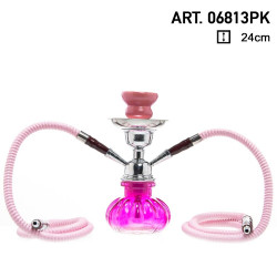 Shisha Fajka Pączek różowy 2 węże 6813PK