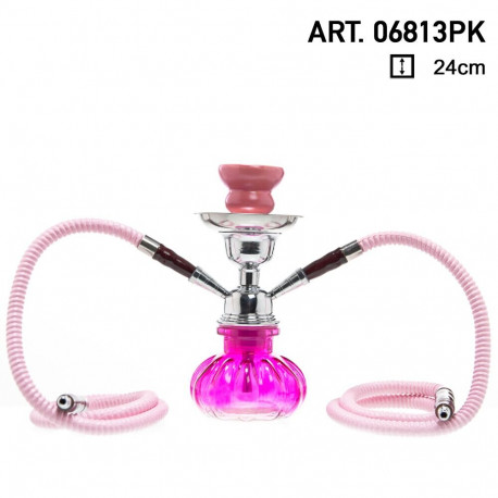 Shisha Fajka Pączek różowy 2 węże 6813PK