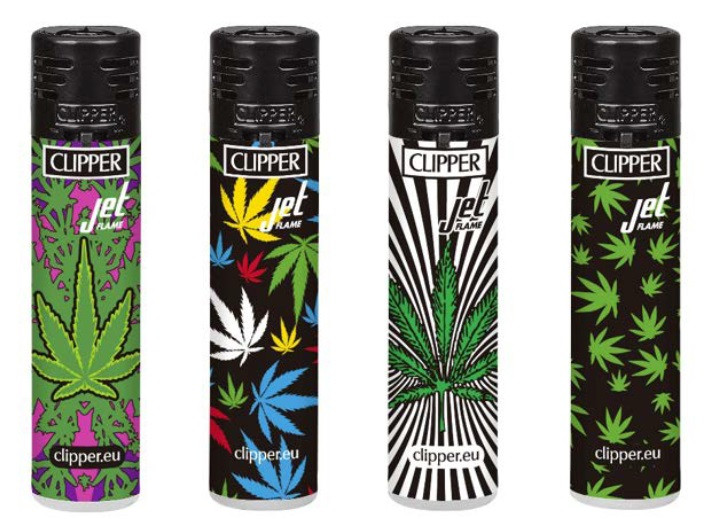 Zapalniczka Clipper ŻAROWA Colorful Weed - Shishka79 Sklep