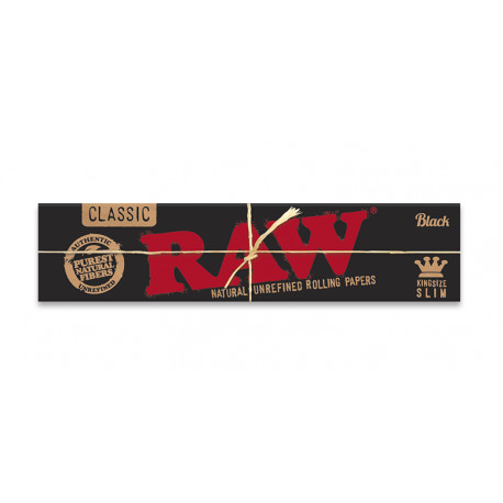 Bibułki bletki RAW BLACK King Size Slim