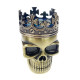 Młynek Grinder Crusher King Skull 3cz złoty