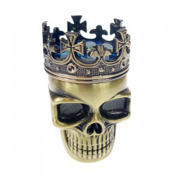 Młynek Grinder Crusher King Skull 3cz złoty