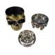 Młynek Grinder Crusher King Skull 3cz złoty