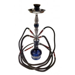 Shisha Fajka czarna 4 węże 53cm