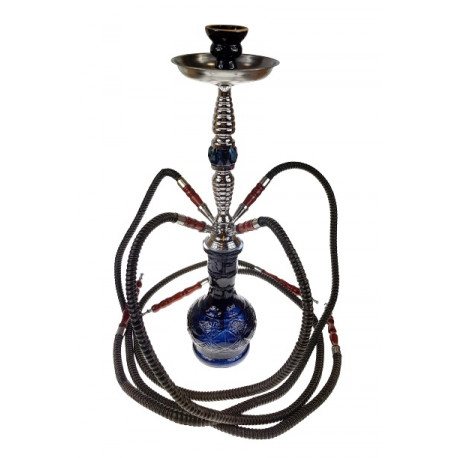 Shisha Fajka czarna 4 węże 53cm