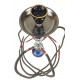 Shisha Fajka czarna 4 węże 53cm