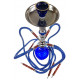 Shisha Fajka niebieska 4 węże 53cm