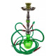 Shisha Fajka zielona 4 węże 53cm