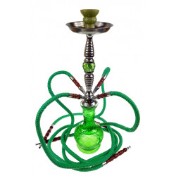 Shisha Fajka zielona 4 węże 53cm