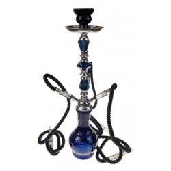 Shisha Fajka czarna 3 węże 53cm plus kuferek