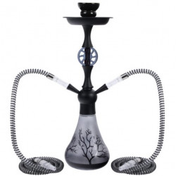 Shisha Fajka Tree 2 węże 44cm czarna