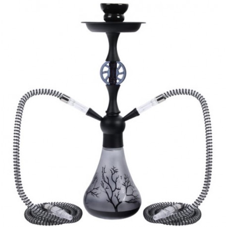 Shisha Fajka Tree 2 węże 44cm czarna