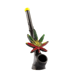 Lufka Rasta Leaf Pipe 13cm