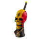 Lufka Rasta Skull Pipe L 18cm