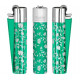 Zapalniczka Clipper Metal Green Pattern