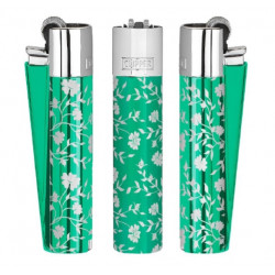 Zapalniczka Clipper Metal Green Pattern