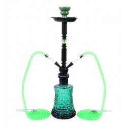 Shisha Big Mike zielona 2 węże 58cm