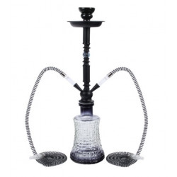 Shisha Big Mike czarna 2 węże 58cm