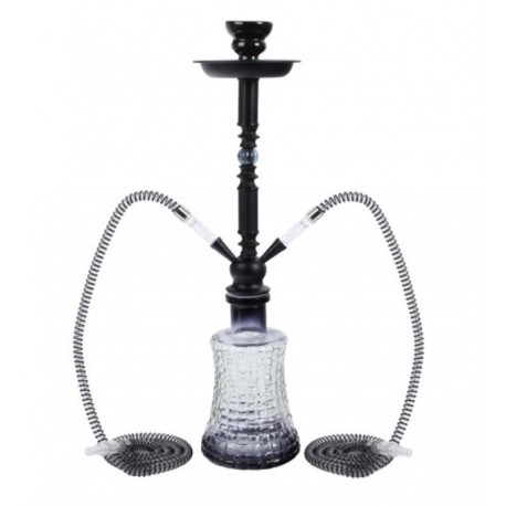 Shisha Big Mike czarna 2 węże 58cm