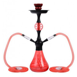 Shisha Tree 2 węże 44cm czerwona