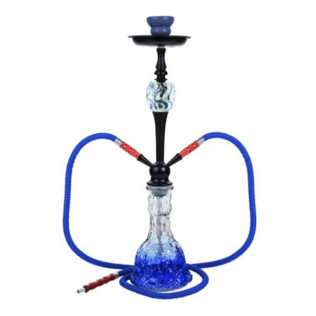 Shisha Magic 55cm 2 wężę niebieska