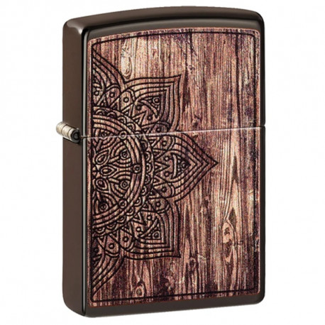 Zippo Wood Mandala Design