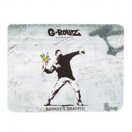 Woreczek strunowy Banksy's Flower Thrower 105x80mm