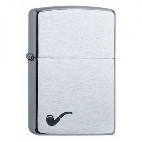 Zippo Pipe Brushed Chrome